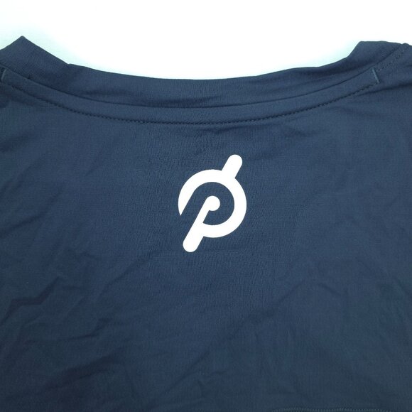 Peloton Tank Top Shirt Mens Medium Blue Teal Athletic Stretch Gym Workout Active - Picture 7 of 8